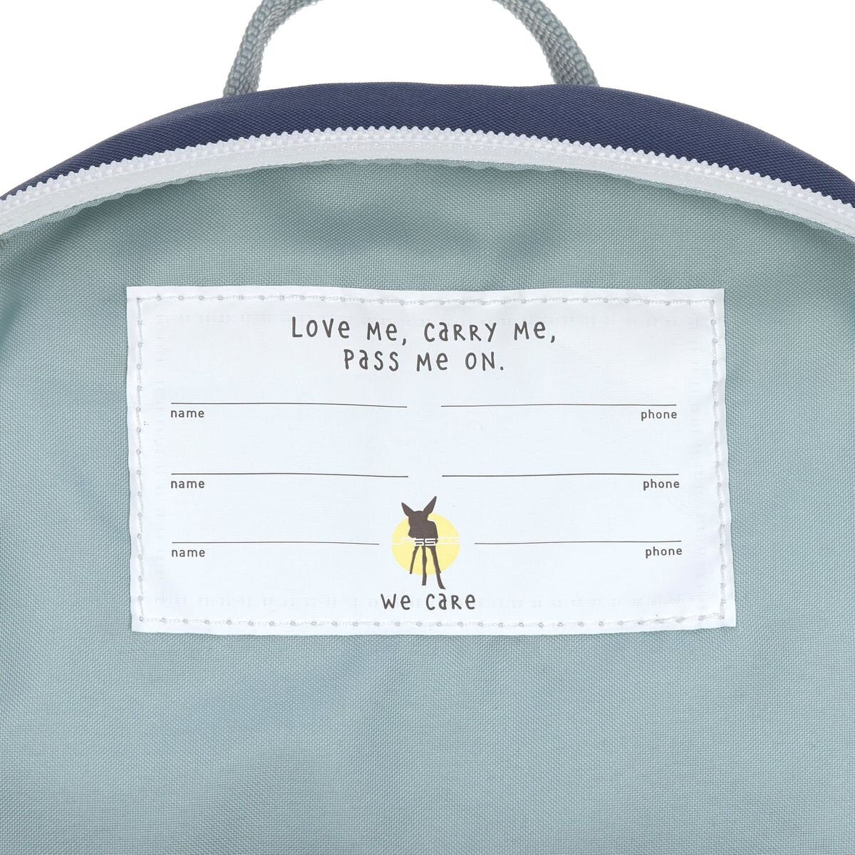 Lässig Kindergartenrucksack Tiny - Wal, Dunkelblau