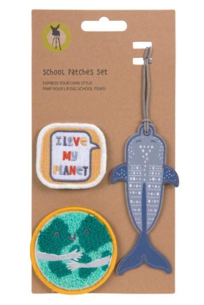 Lässig Patches und Anhänger - School Set Planet