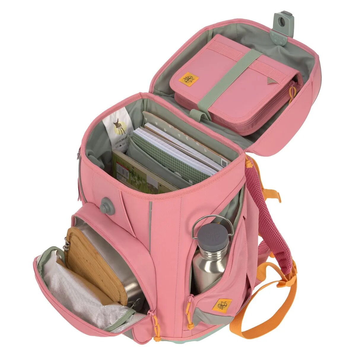Lässig Schulranzen Set Boxy Unique Pink, 7-teilig