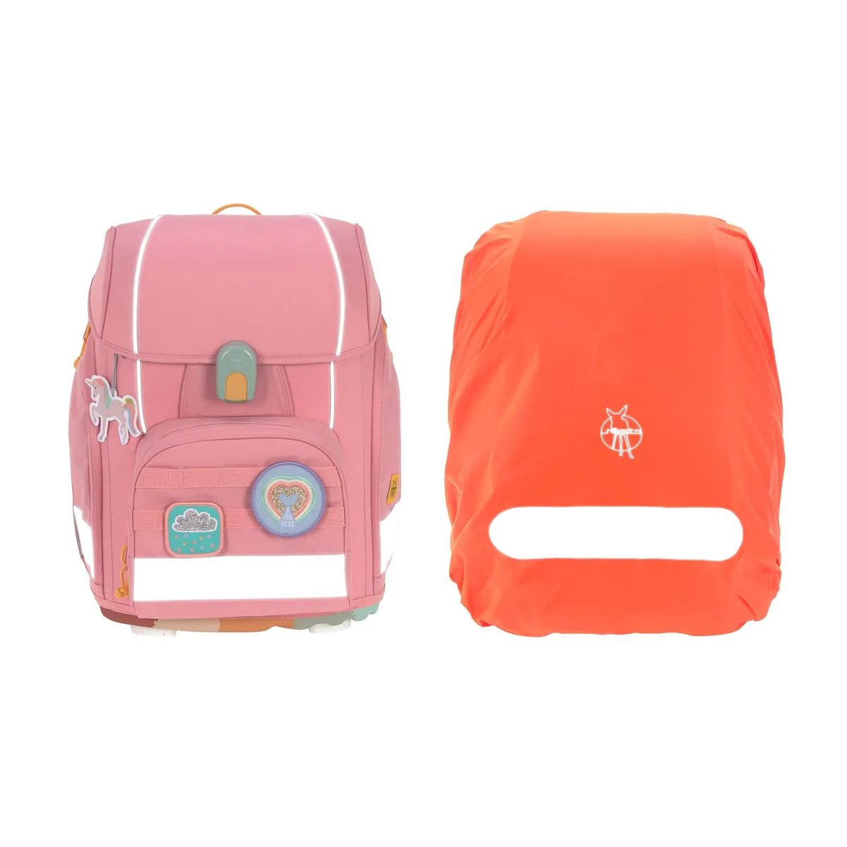 Lässig Schulranzen Set Boxy Unique Pink, 7-teilig