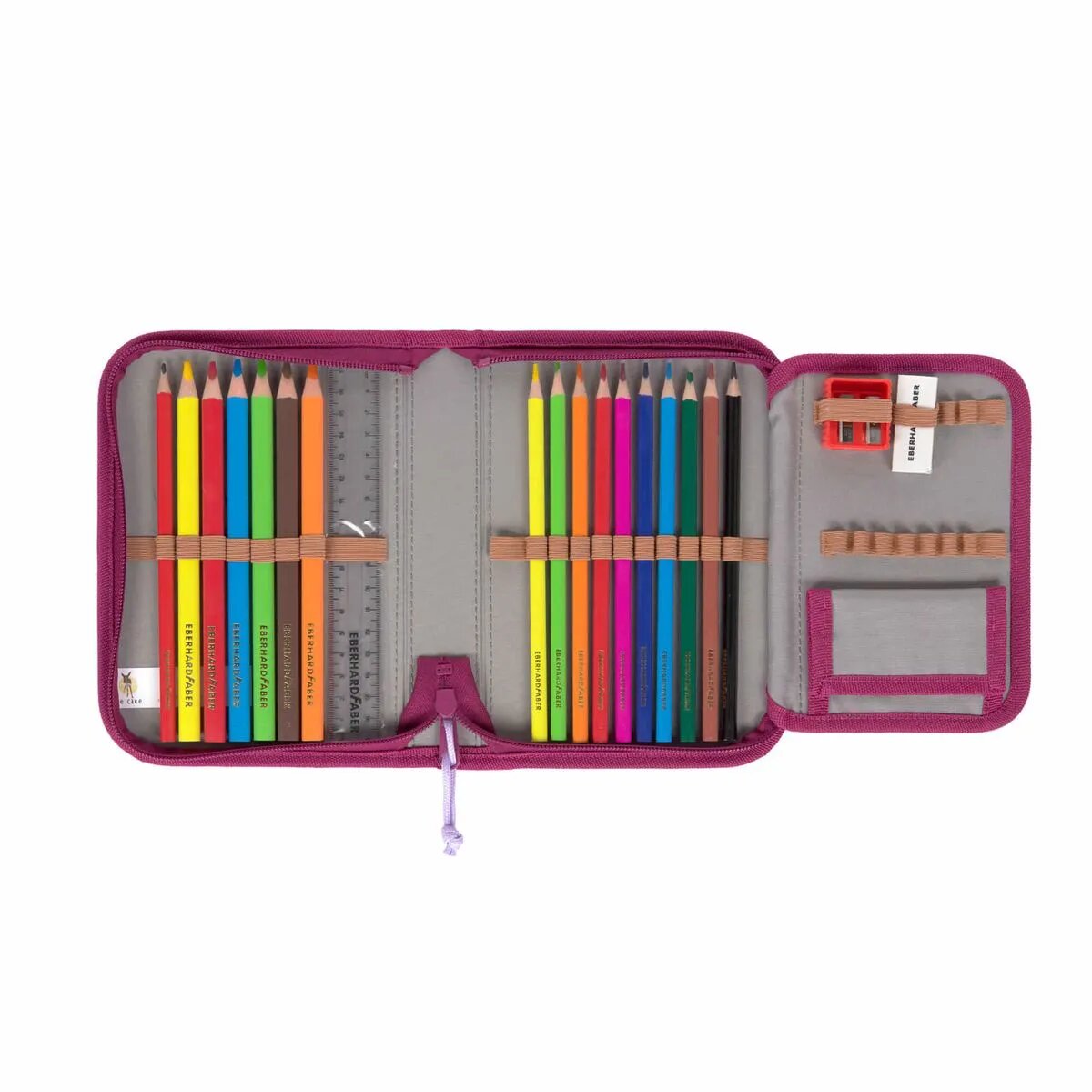 Lässig Schulranzen Set Flexy Unique Speckles Berry, 7-teilig