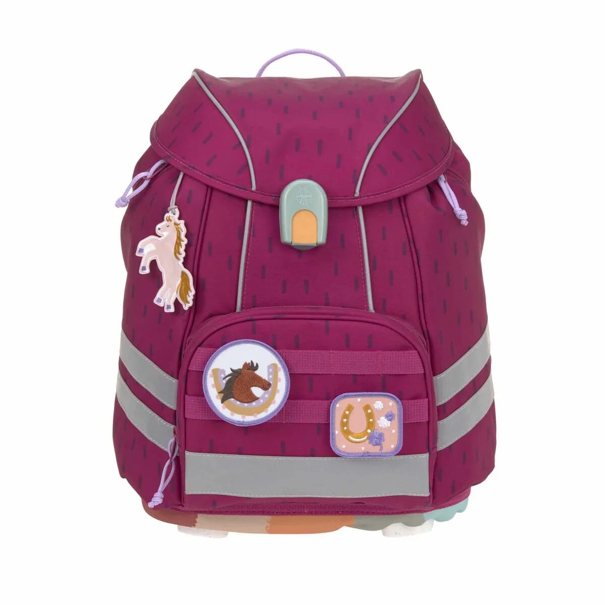 Lässig Schulranzen Set Flexy Unique Speckles Berry, 7-teilig