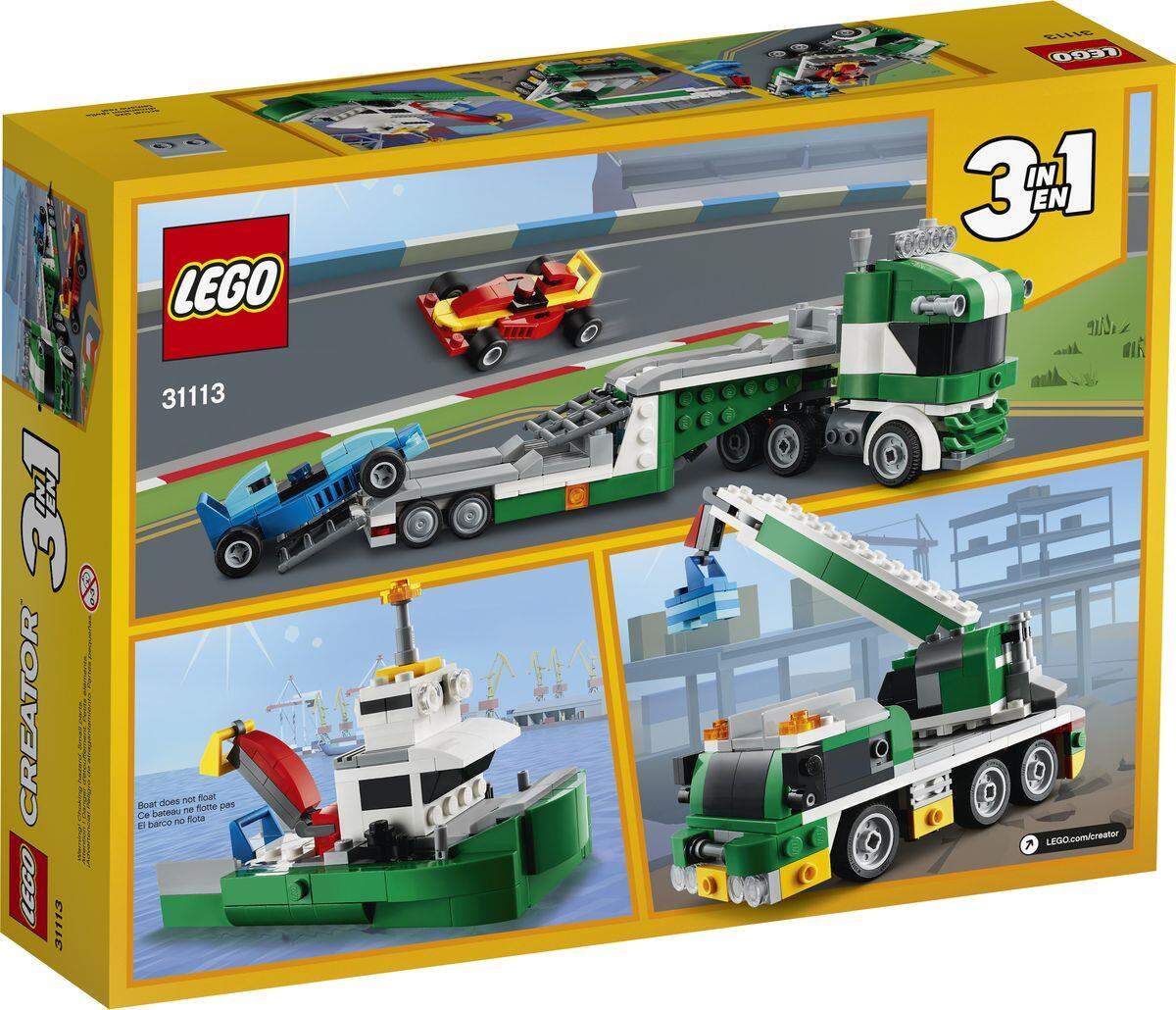 LEGO® Creator 31113 Rennwagentransporter