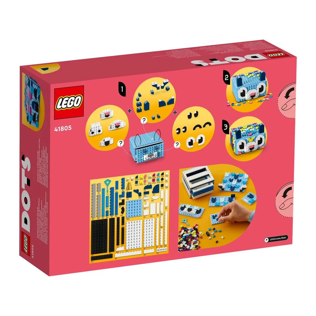 LEGO® DOTS 41805 Tier-Kreativbox mit Schubfach