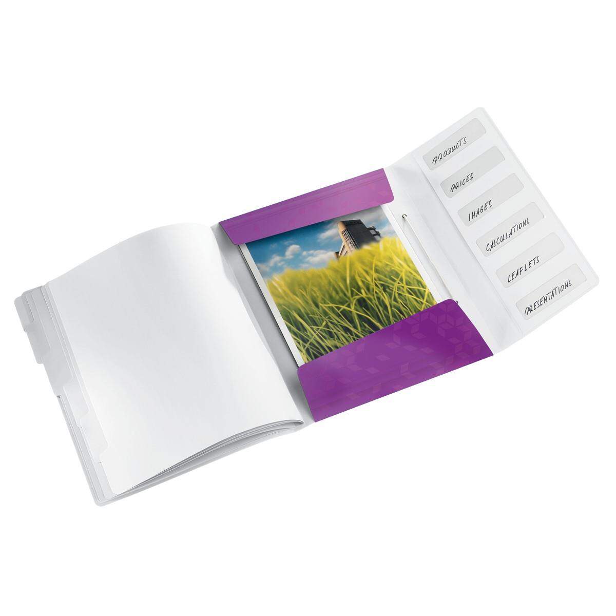 Leitz Ordnungsmappe WOW, A4, violett