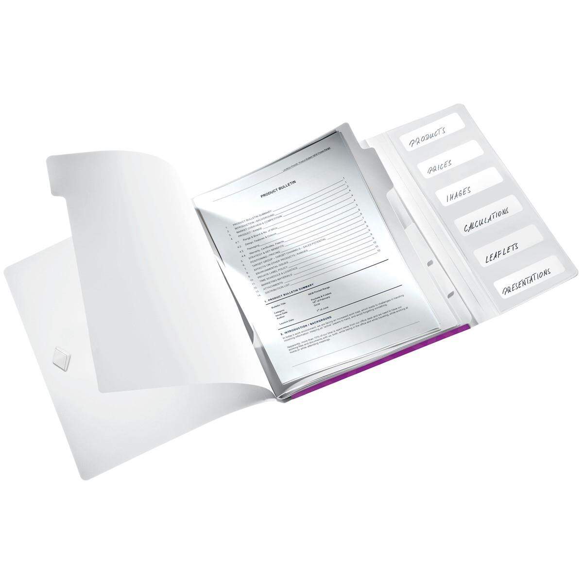 Leitz Ordnungsmappe WOW, A4, violett