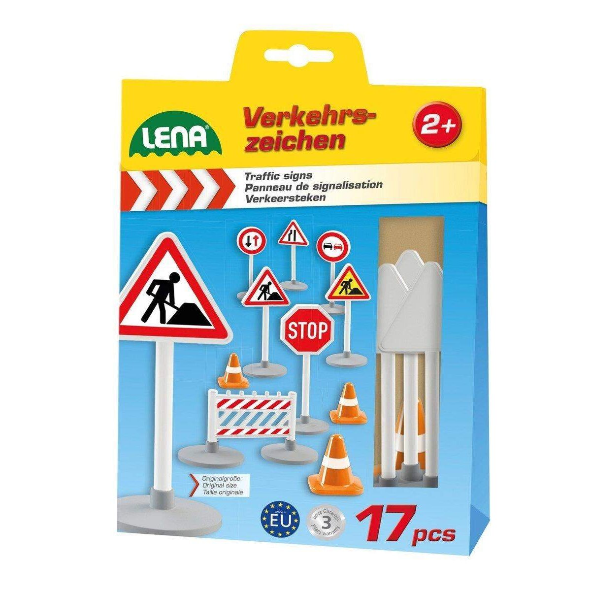 LENA® Verkehrszeichen-Set, 17-teilig