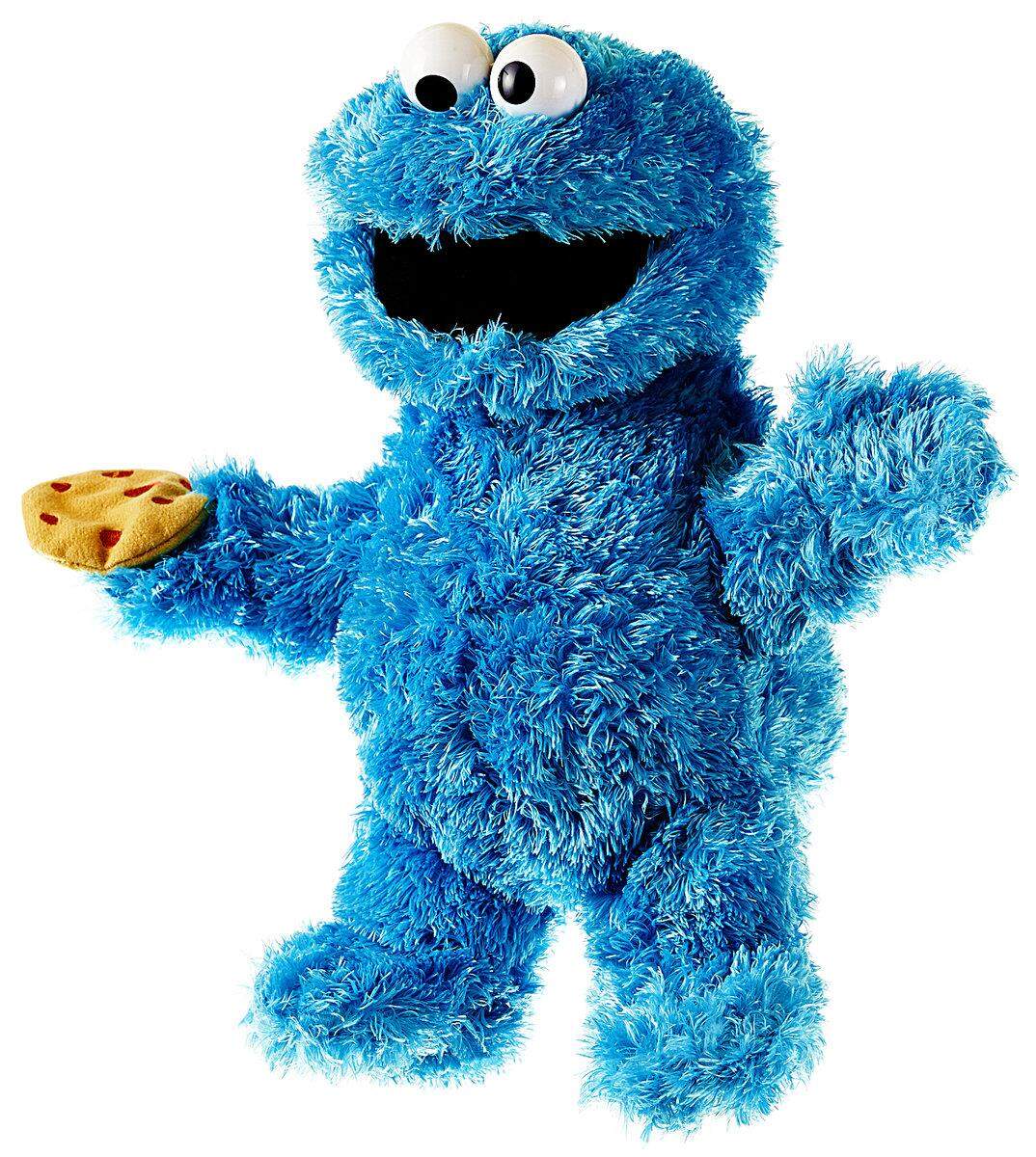 Living Puppets Sesamstraße Handpuppe Krümelmonster, 30-35cm