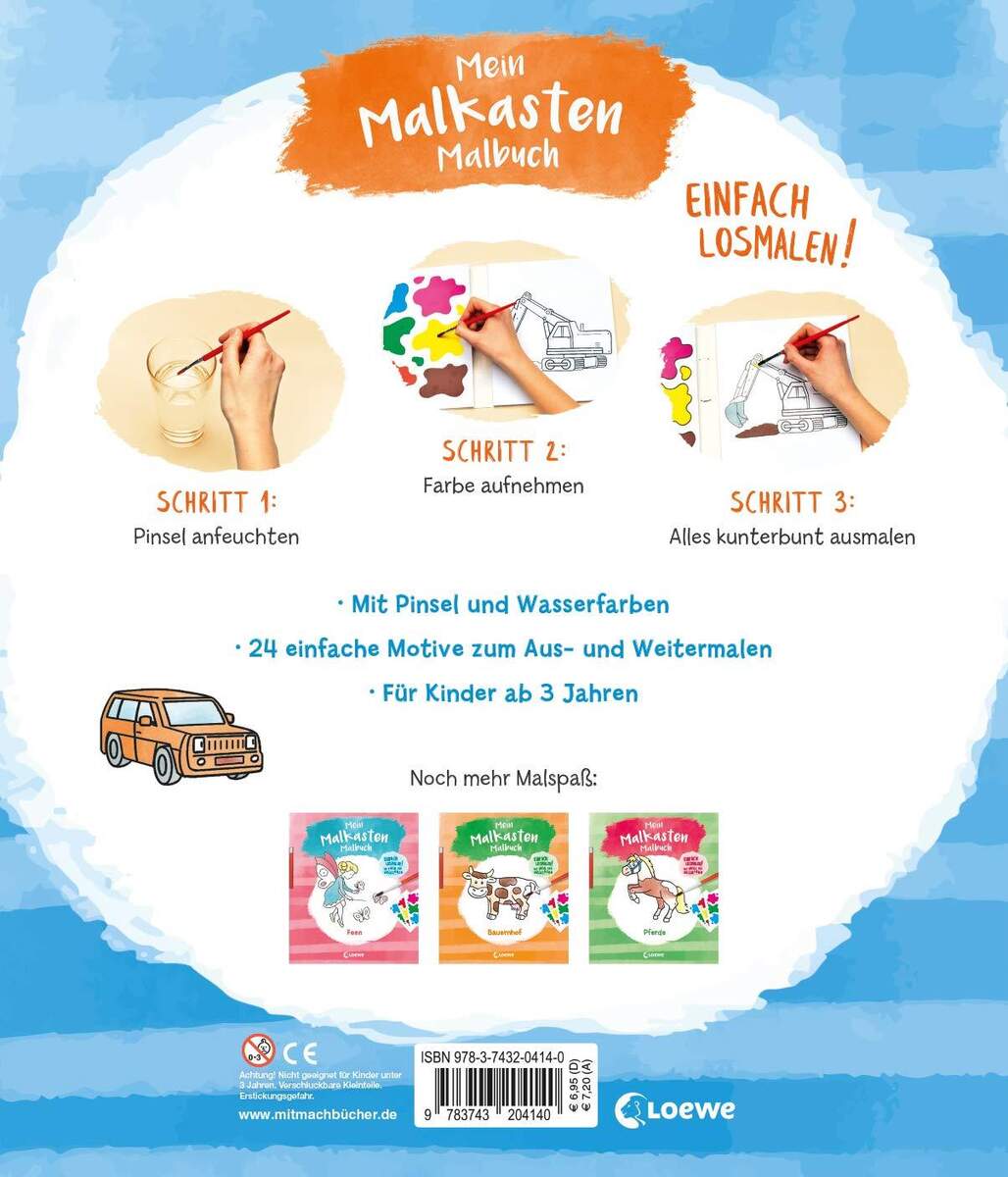 Loewe Mein Malkasten-Malbuch - Fahrzeuge
