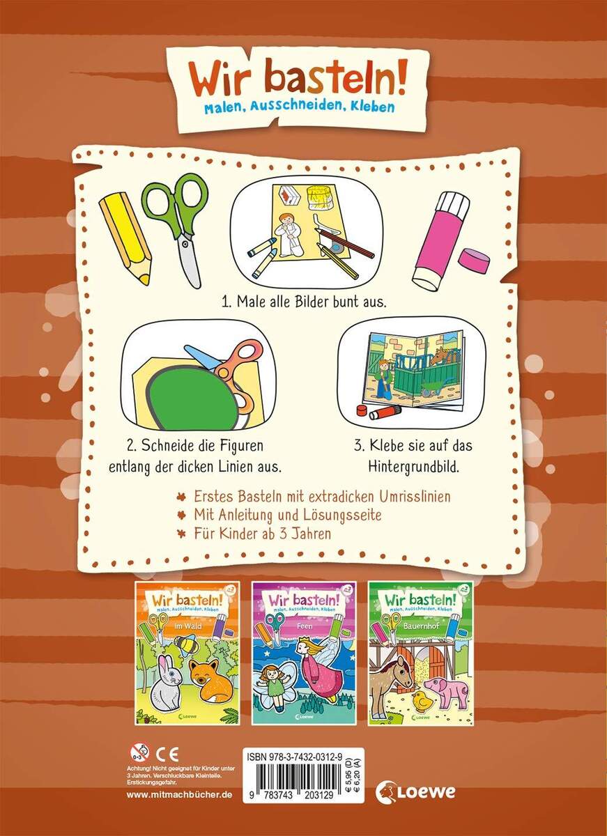 Loewe Wir basteln! - Malen, Ausschneiden, Kleben - Ponys