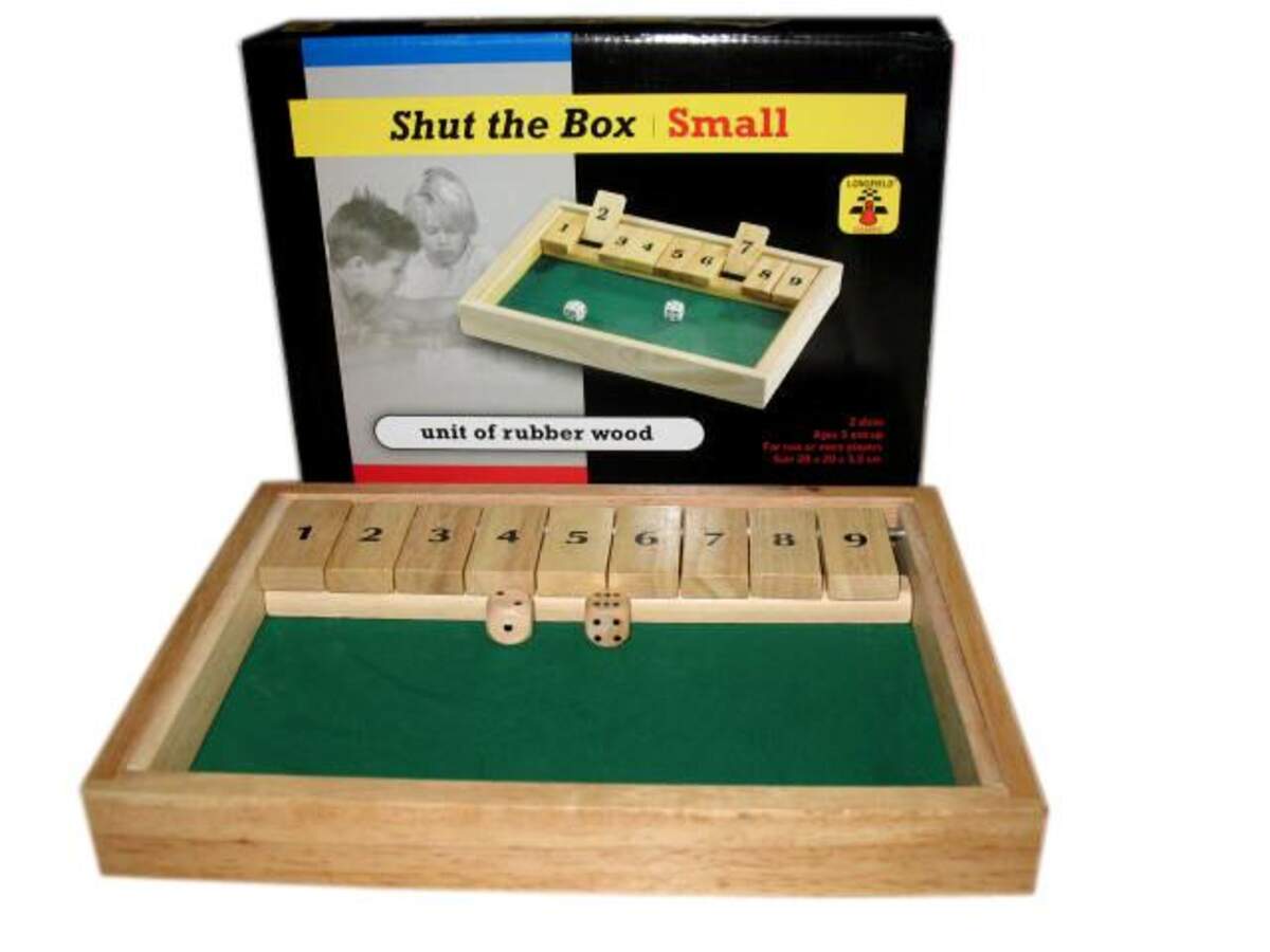 Longfield Klappenspiel Shut the Box ca. 28x20cm
