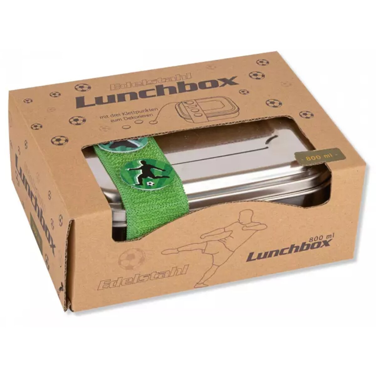 Lutz Mauder TapirElla Edelstahl-Lunchbox , Fußball