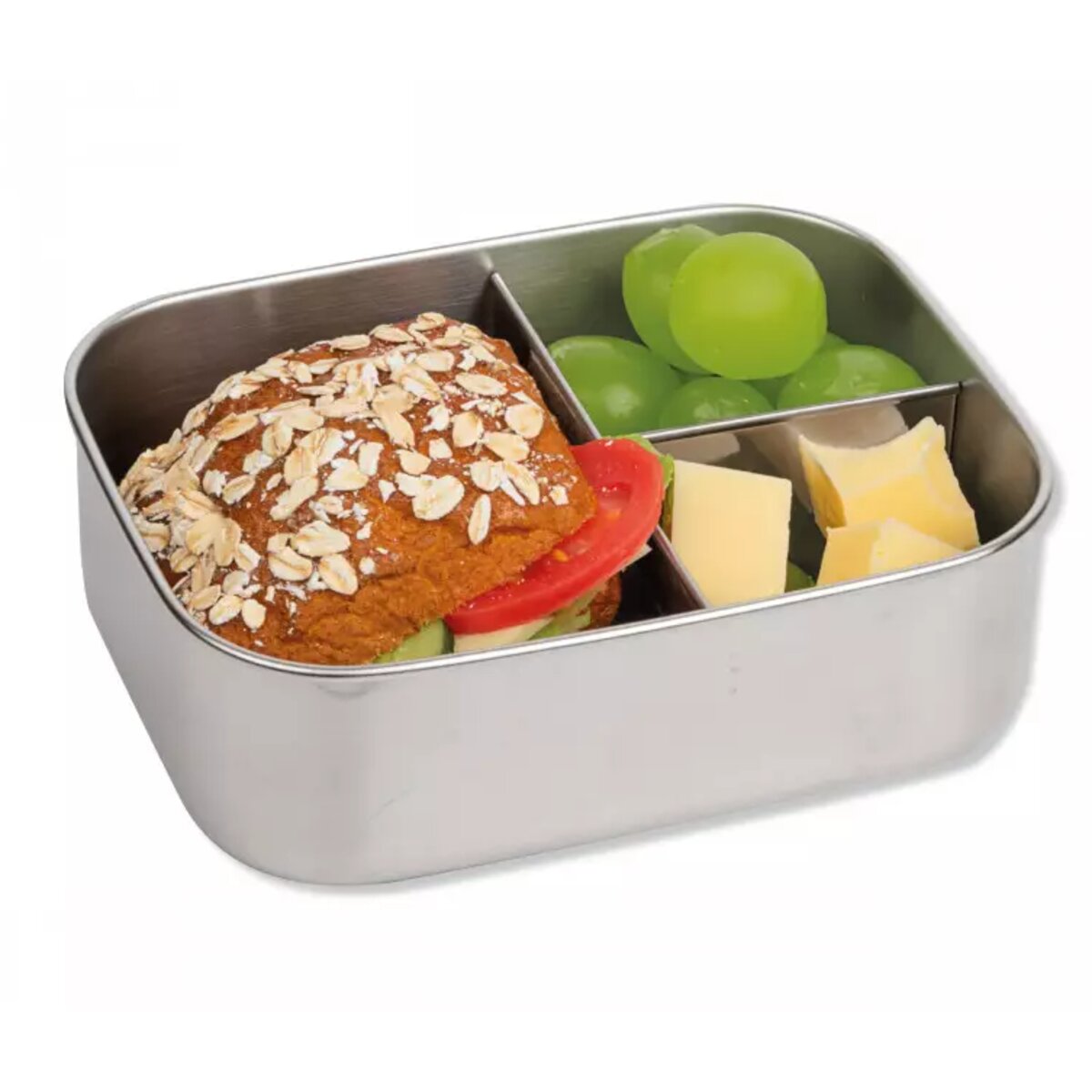 Lutz Mauder TapirElla Edelstahl-Lunchbox Sternchen, Verschlussband Pink