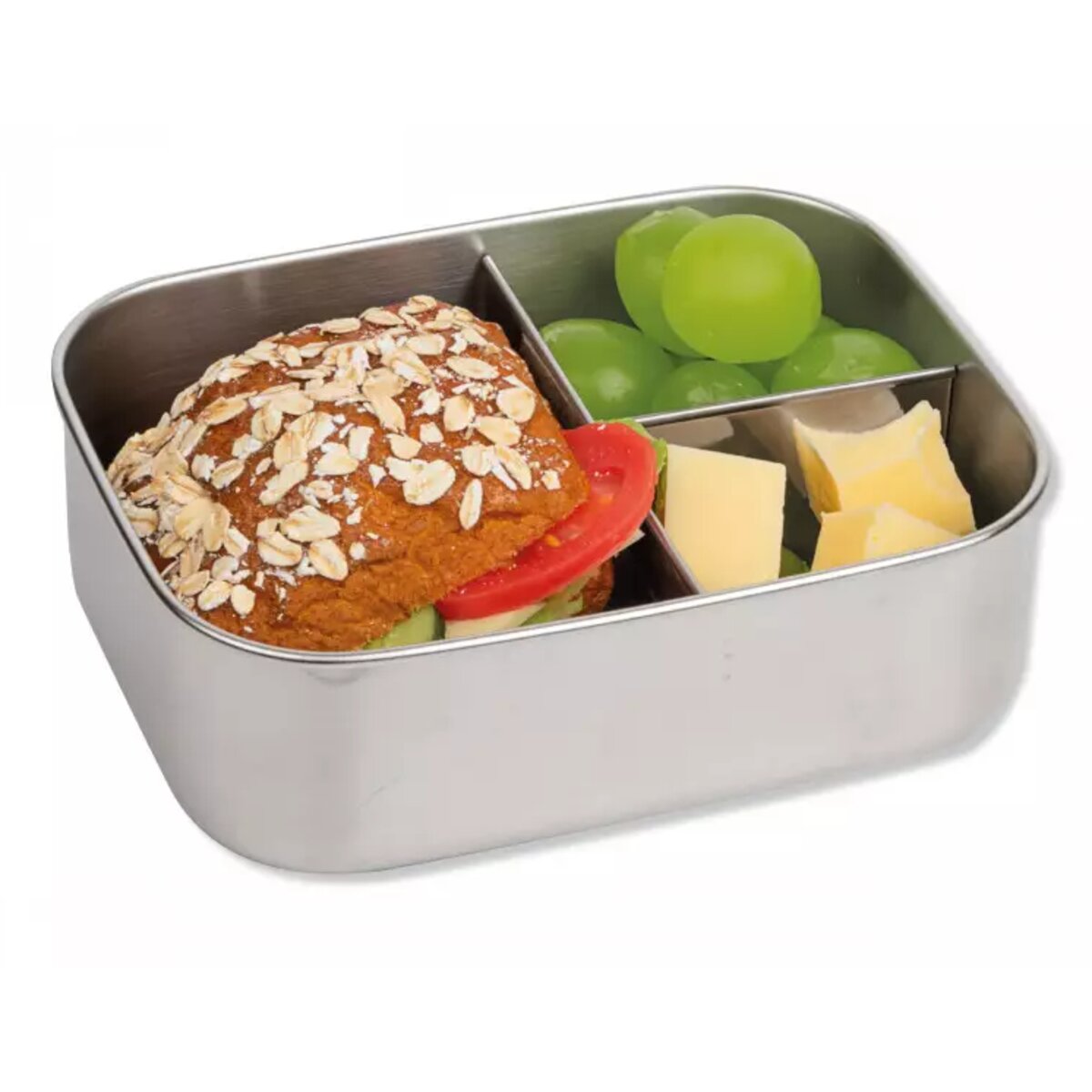 Lutz Mauder TapirElla Edelstahl-Lunchbox Sternchen, Verschlussband Grün