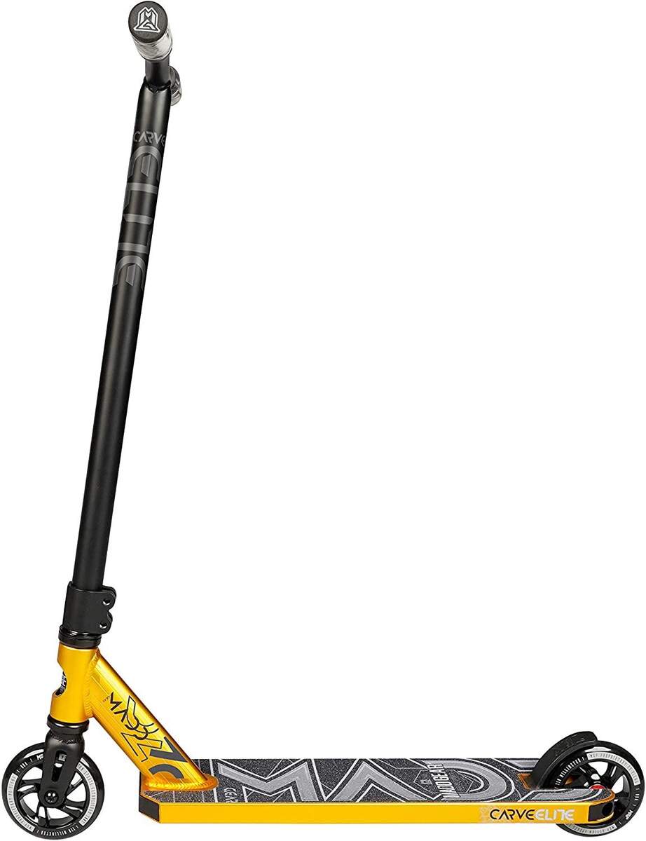 Madd Gear Carve Elite Freestyle Stunt Scooter Roller, gold