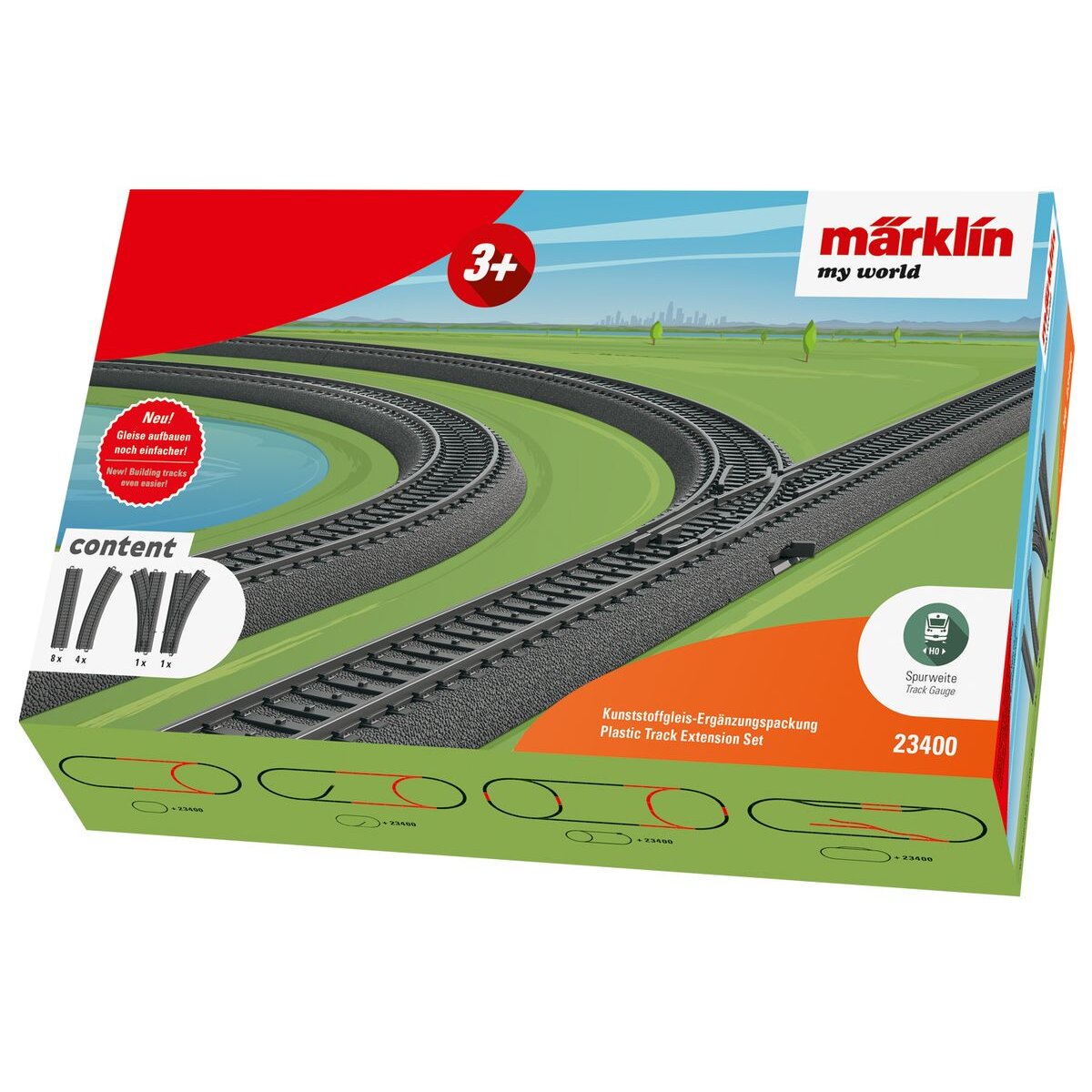 Märklin my world 23400 - Kunststoffgleis-Ergänzungspackung