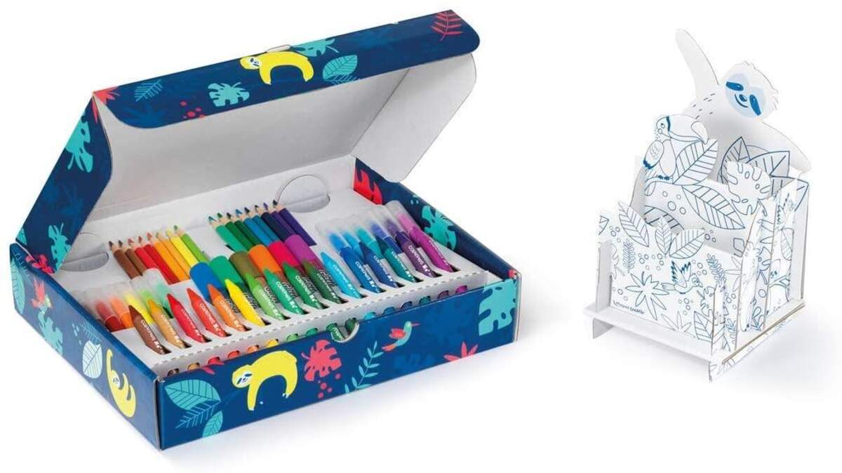 Maped Creativ Mal- und Bastel-Set CREATIV mit Stifte-Köcher zum selbst gestalten
