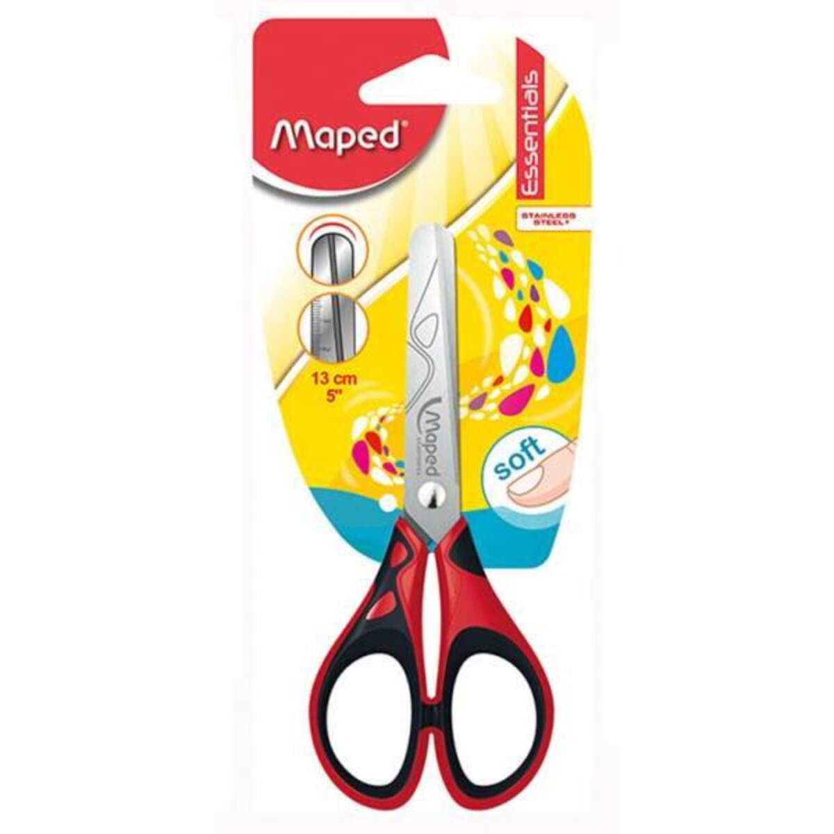 Maped Schere Essential Soft, 13cm, sortiert