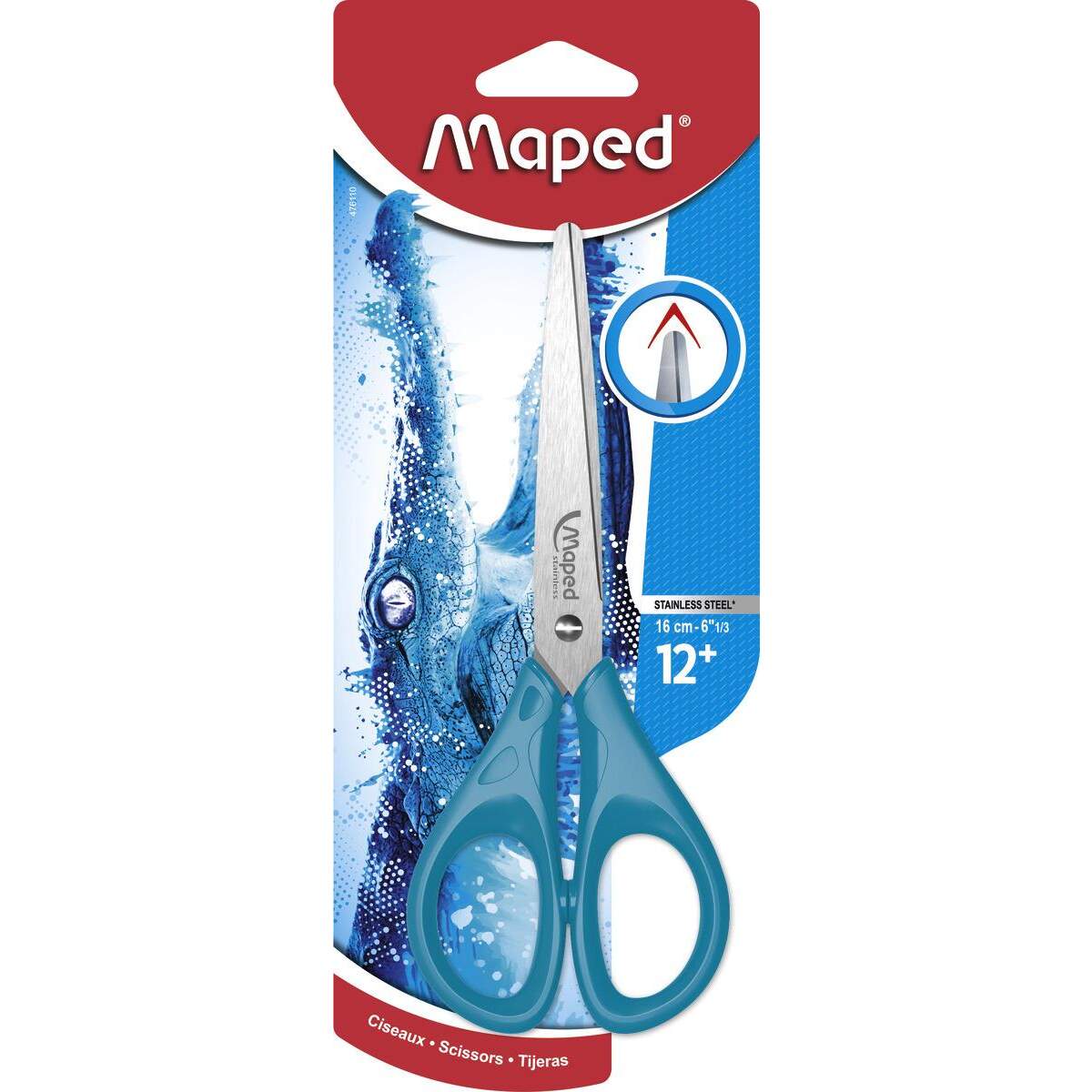 Maped Schere Essentials 16cm, 1 Stück, 3-fach sortiert