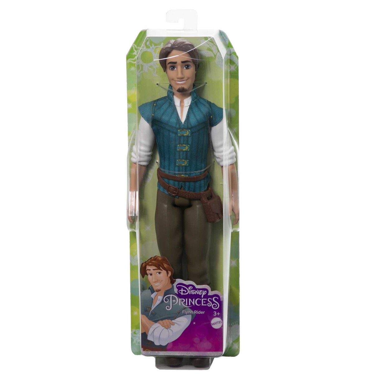 Mattel Disney Princess Flynn Rider Figur, bewegliche Spielfigur aus Rapunzel