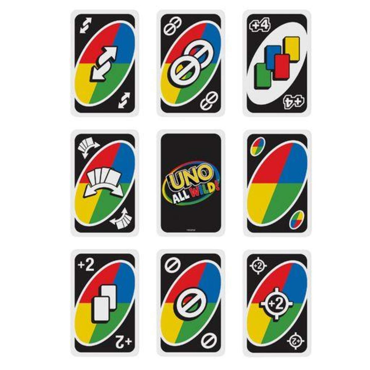 Mattel Games UNO All Wild, Kartenspiel, Familienspiel