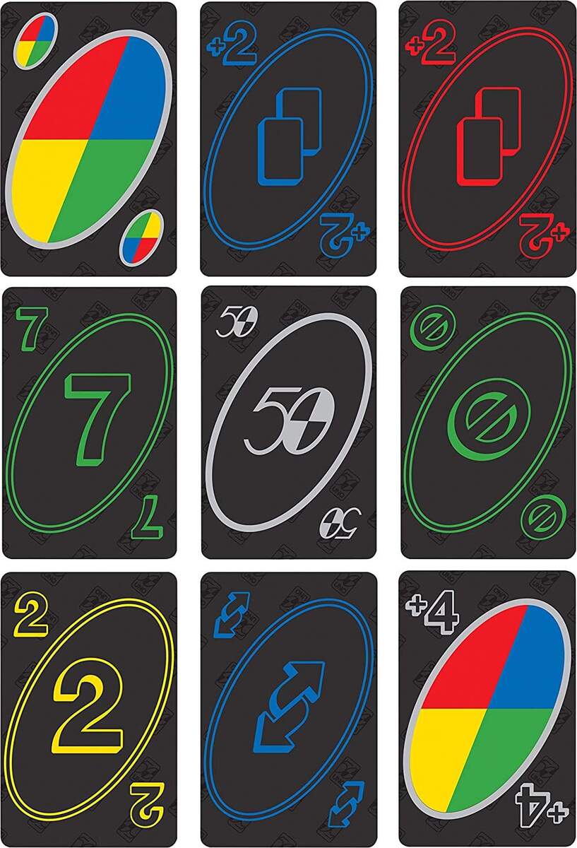 Mattel Games UNO Premium, 50 Jahre UNO Jubiläumsedition (mit Münze)