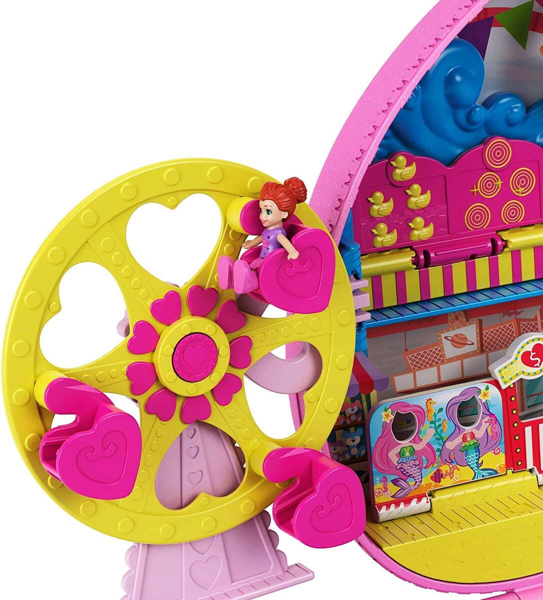 Mattel Polly Pocket Freizeitpark Rucksack mit 2 Puppen
