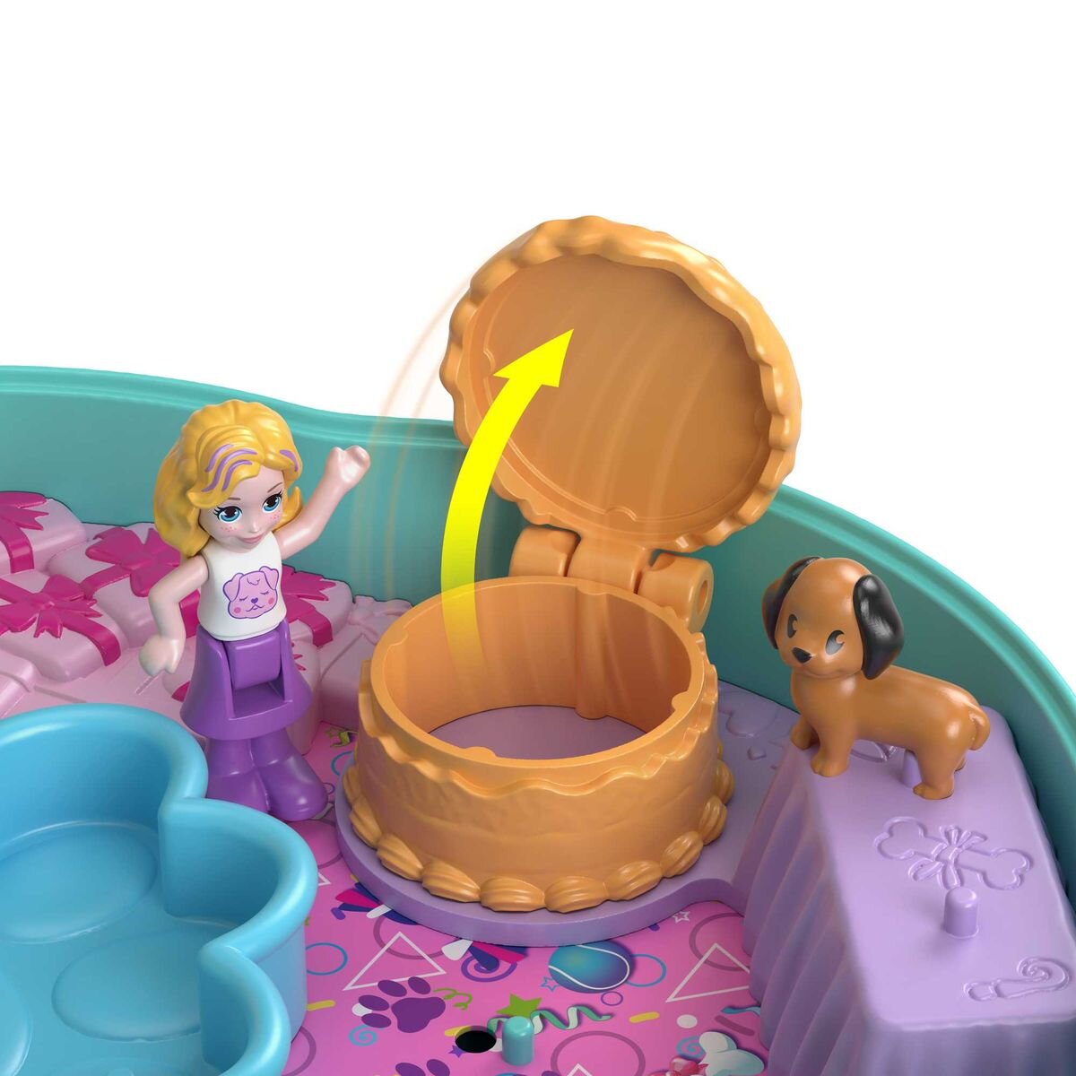 Mattel Polly Pocket Hunde-Party Schatulle
