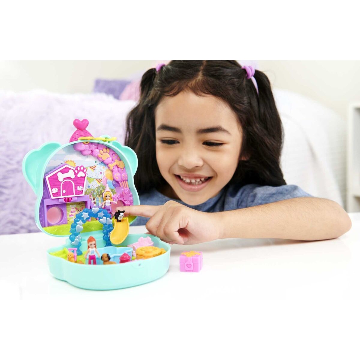Mattel Polly Pocket Hunde-Party Schatulle