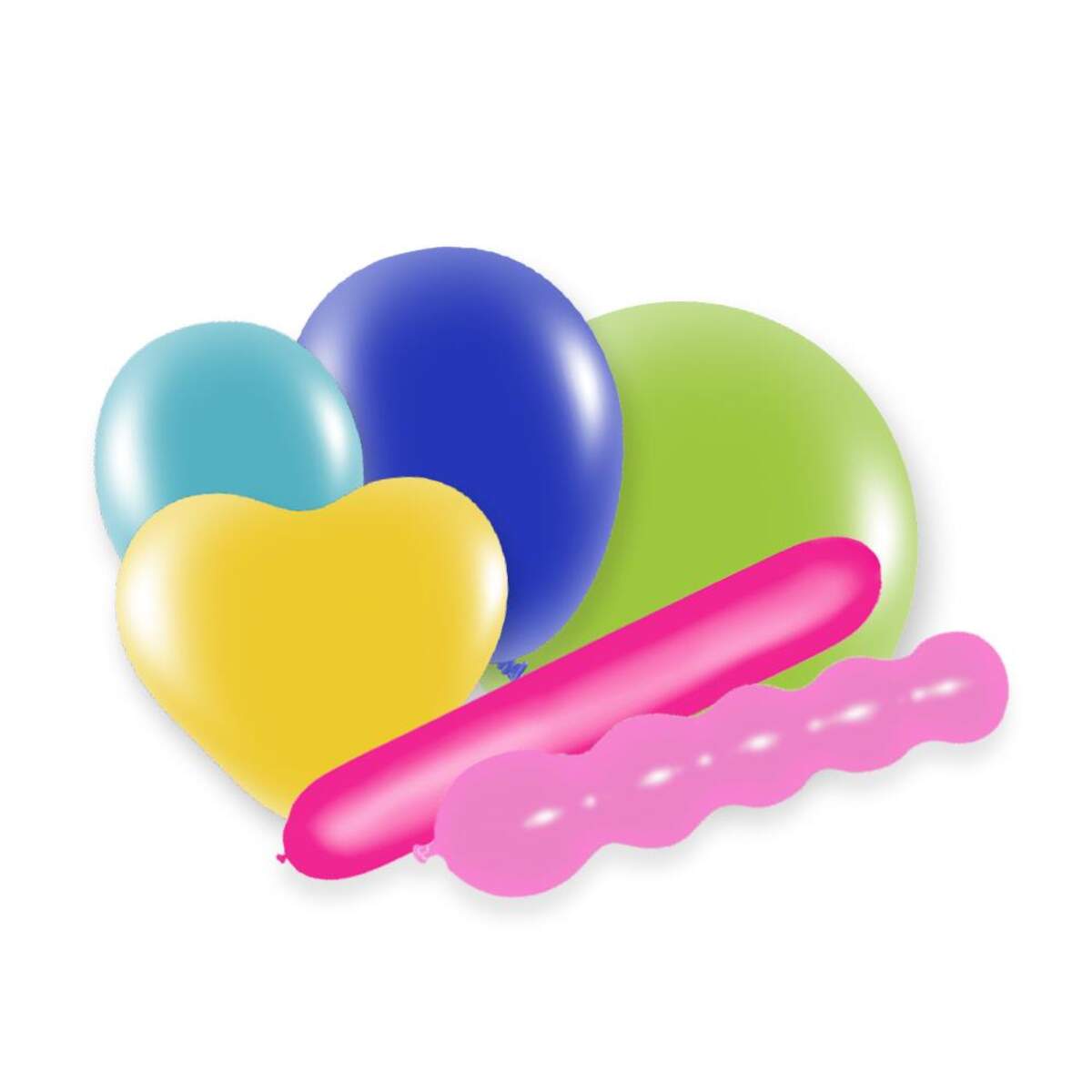Melloc 26 Ballons Bunte Mischung