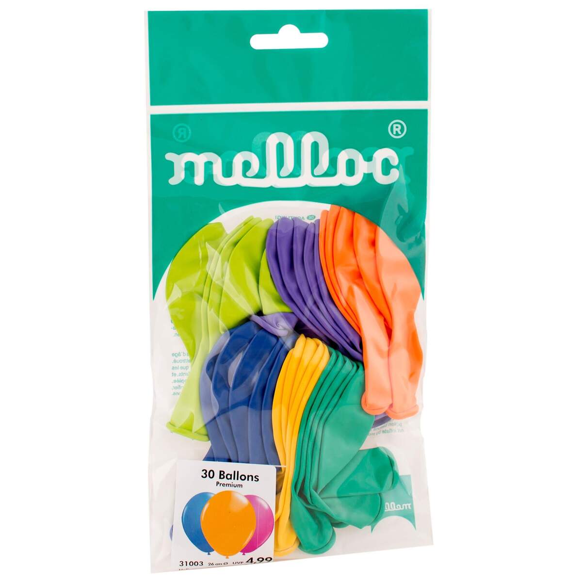Melloc 30 bunte Ballons, 26 cm