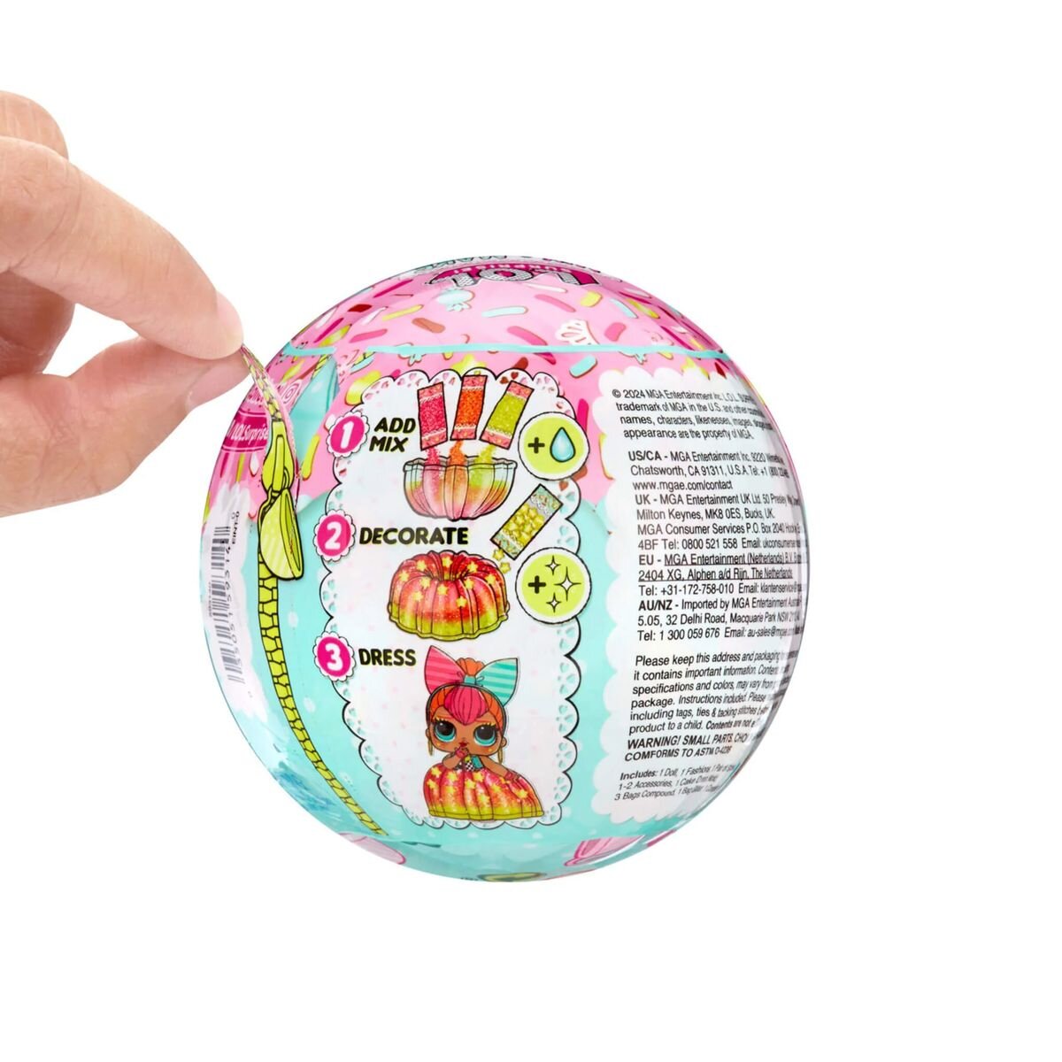 MGA Entertainment L.O.L. Suprise Mix & Make Birthday Cake Tots, 1 Stück, sortiert