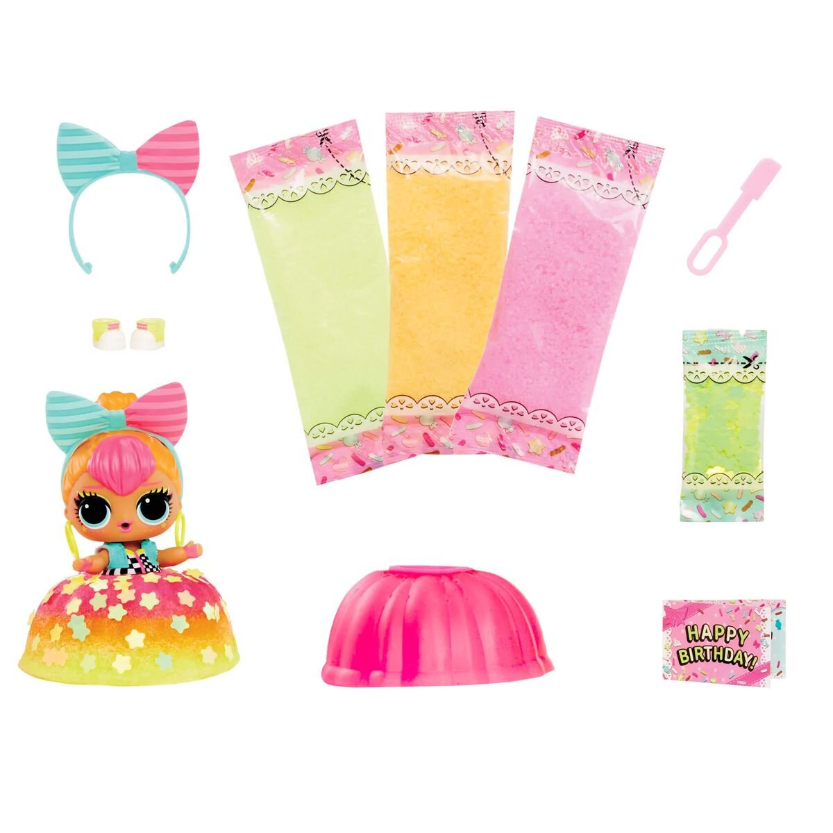 MGA Entertainment L.O.L. Suprise Mix & Make Birthday Cake Tots, 1 Stück, sortiert