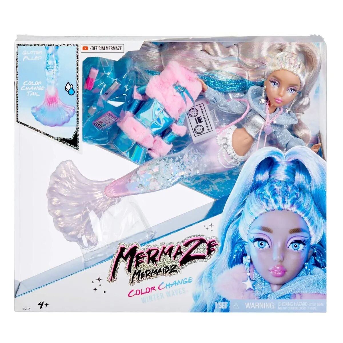 MGA Entertainment Mermaze Mermaidz Winter Waves Doll- Kishiko