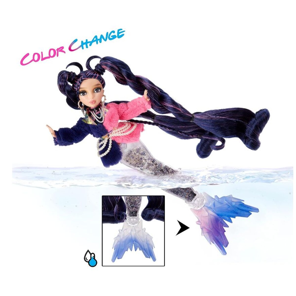 MGA Entertainment Mermaze Mermaidz Winter Waves - Nera