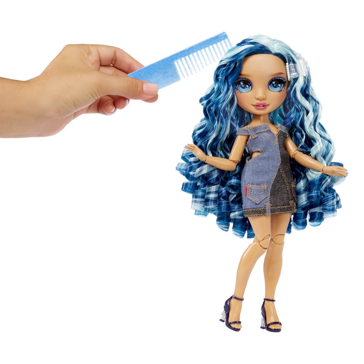 MGA Entertainment Rainbow High Fantastic Fashion Doll- Skyler (blue)