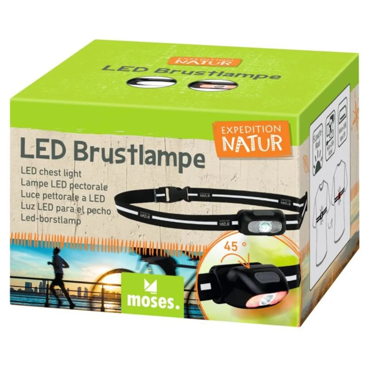 moses. Expedition Natur LED-Brustlampe