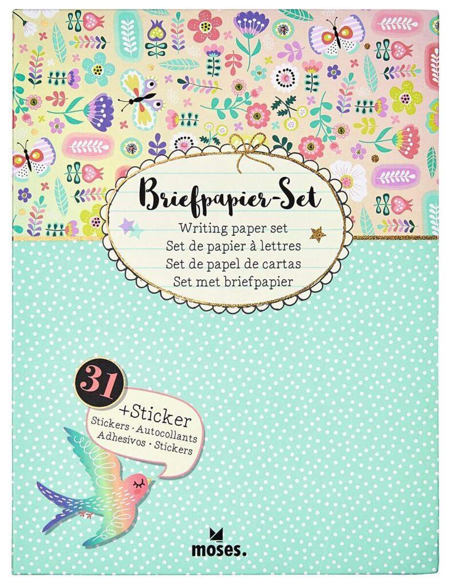 moses. Flowers & Friends Briefpapier-Set