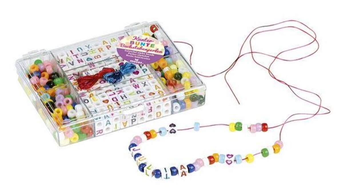 moses. Kunterbunte Buchstaben-Perlen