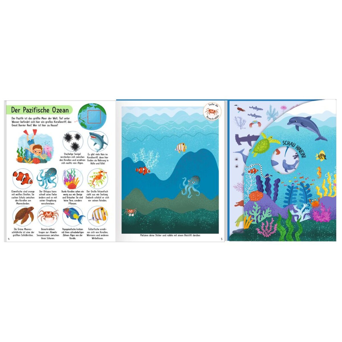 moses. Mein magisches Rubbelsticker-Buch Meerestiere