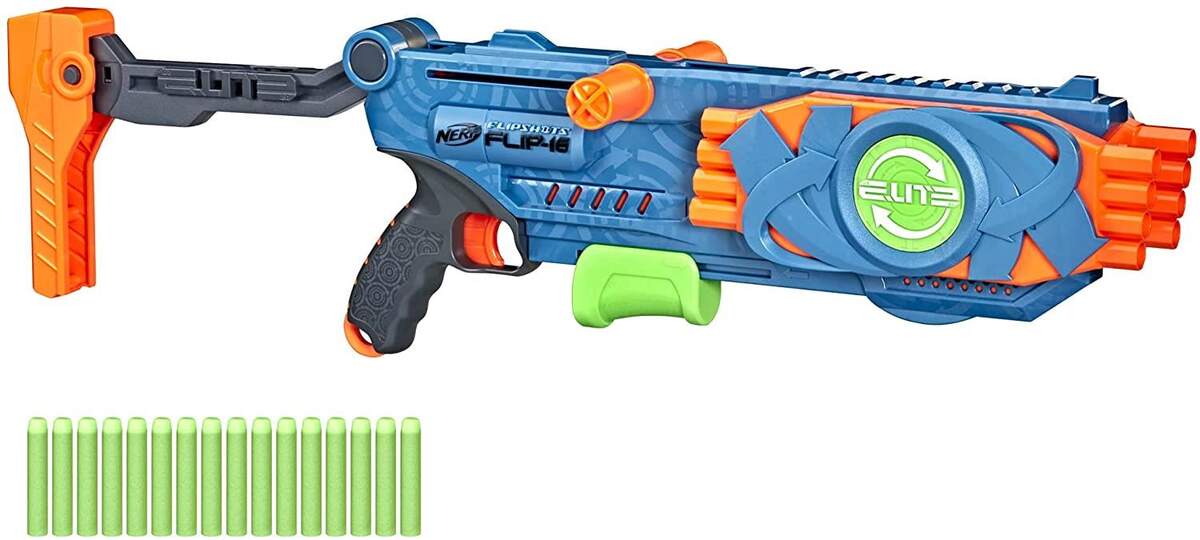 Nerf Elite 2.0 Flipshots Flip-16 Blaster mit 16 Dart-Läufen
