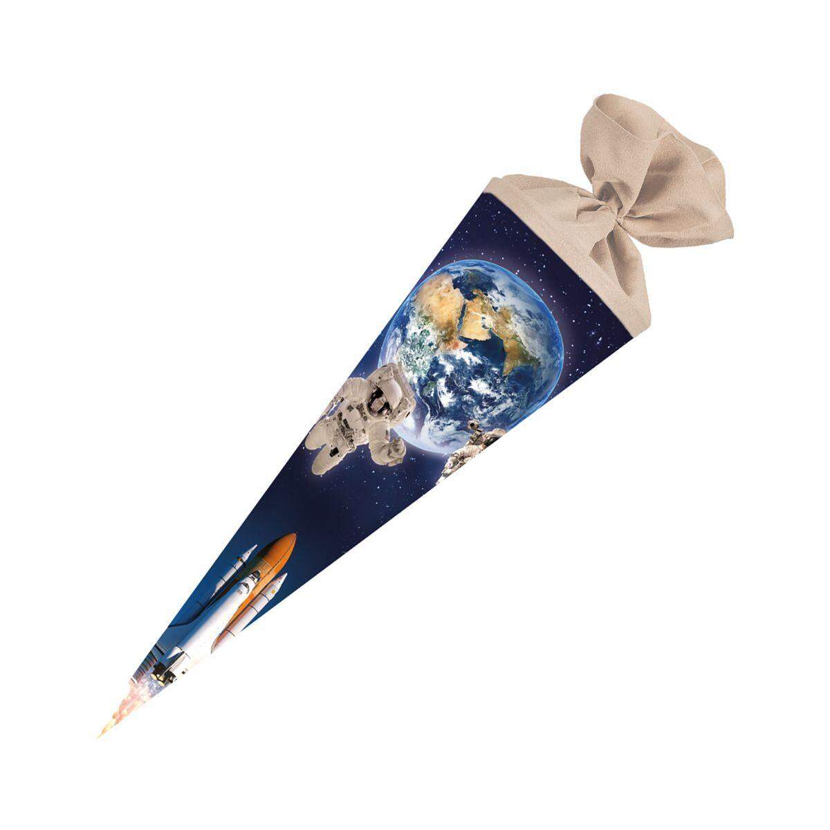 Nestler Schultüte Weltraum Filzverschluss 70cm rund