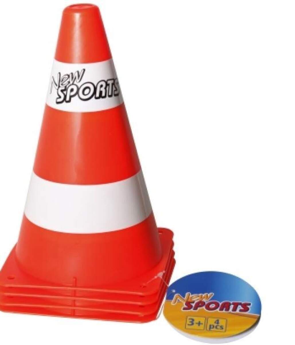 New Sports Baustellen-Hütchen Pylonenset, 4-teilig