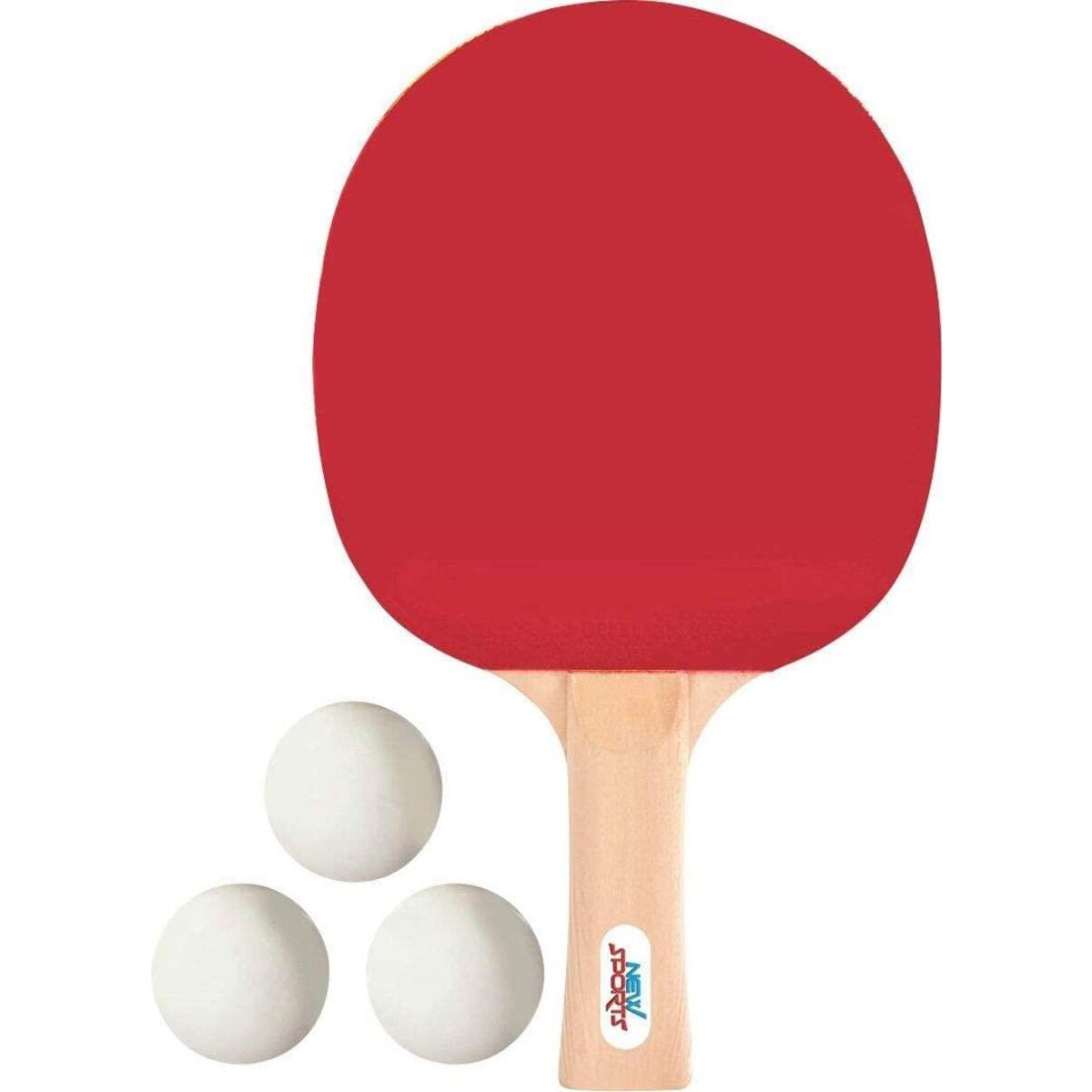 New Sports Tischtennis Set, 2 Schläger und 3 Bälle in Tasche