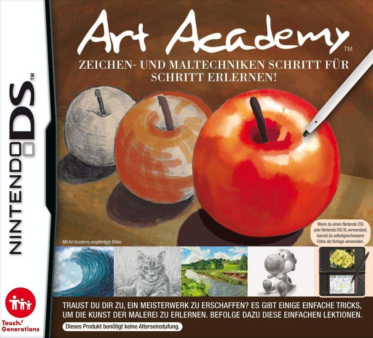 Nintendo DS Art Academy Zeichen und Maltechniken