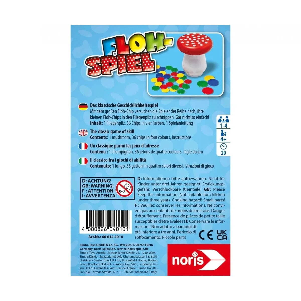 Noris Spiele Das Flohspiel