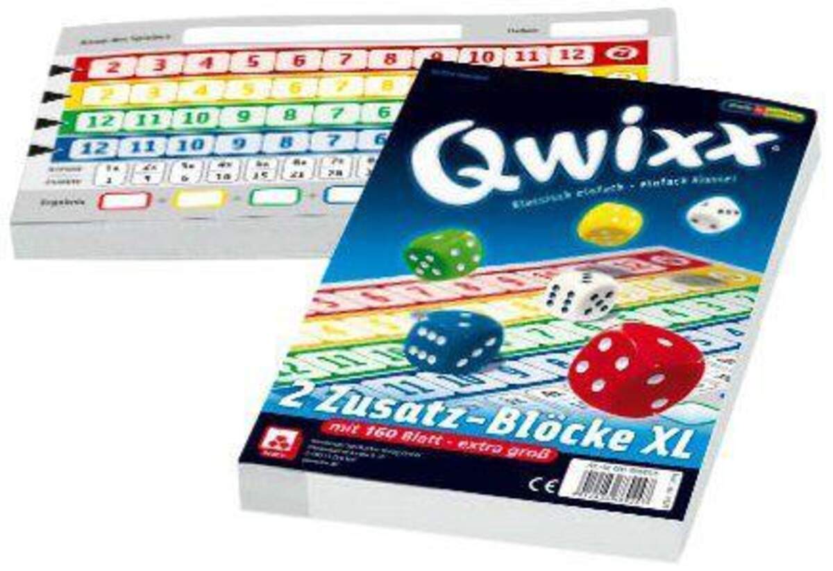 Nürnberger Spielkarten QWIXX XL – Ersatzblöcke (2er)
