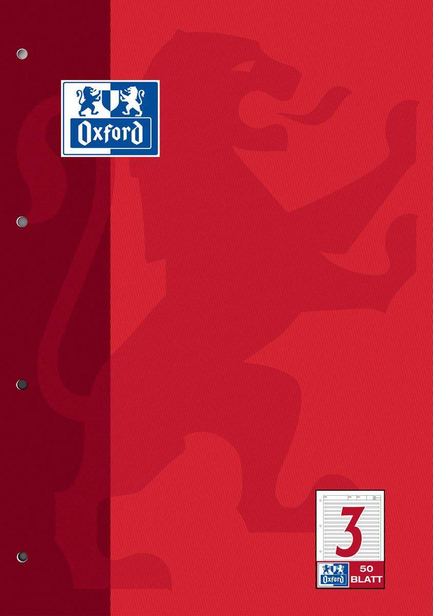 Oxford Arbeitsblock A4 3.Schuljahr, 50 Blatt, Lineatur 3