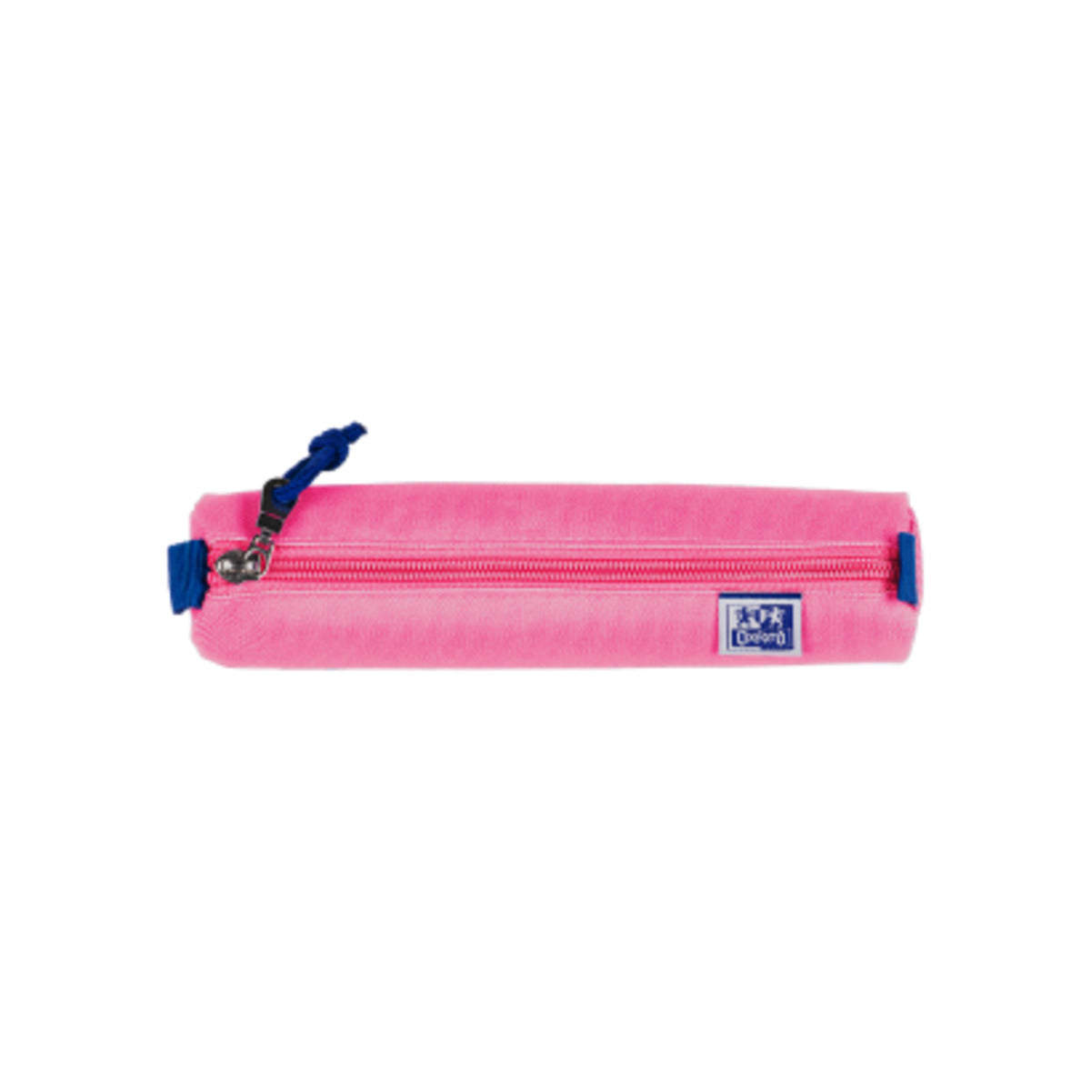 Oxford Federmäppchen rund klein rosa - mit Gummiband