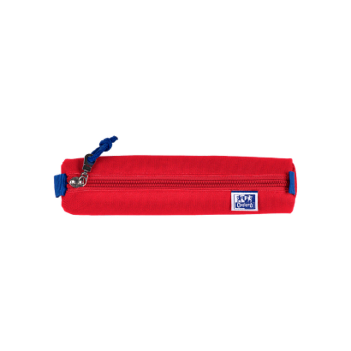 Oxford Federmäppchen rund klein rot - mit Gummiband